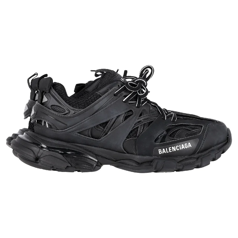 Balenciaga Track Sneakers in Black Polyurethane