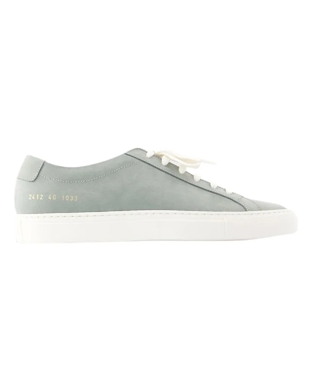 Contrast Achilles Sneakers - COMMON PROJECTS - Leather - Green