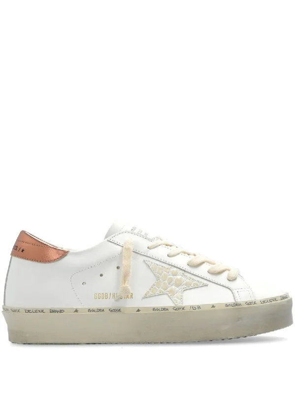 Golden Goose Hi Star Leather Upper Cocco Printed Shoes