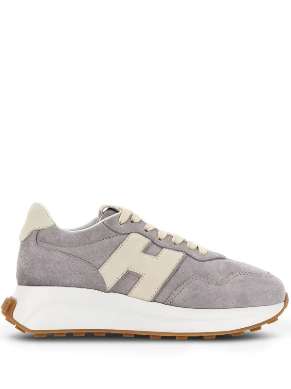 Hogan H641 Calf Leather Sneakers With Side Logo