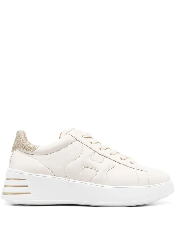 Hogan Rebel Calf Leather Sneakers With Logo