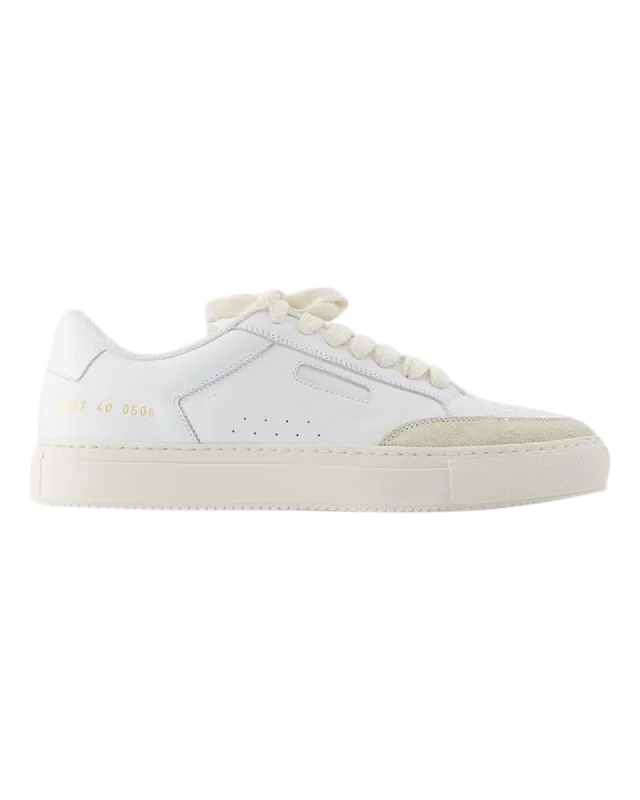 Tennis Pro Sneakers - COMMON PROJECTS - Leather - White