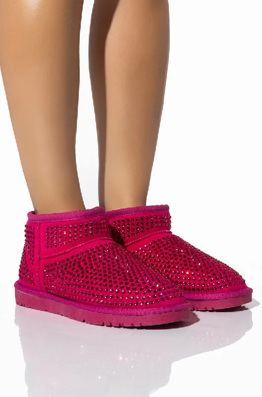 AKIRA FAIRYSTALE BLING BOOTIE IN PINK