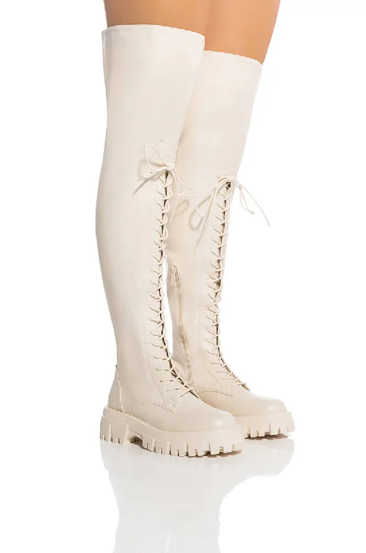 AZALEA WANG KANE BUCKET BOOT IN BONE