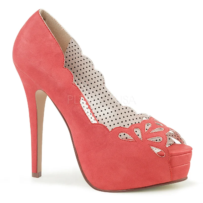 Coral Peep Toe Platforms Bella-30