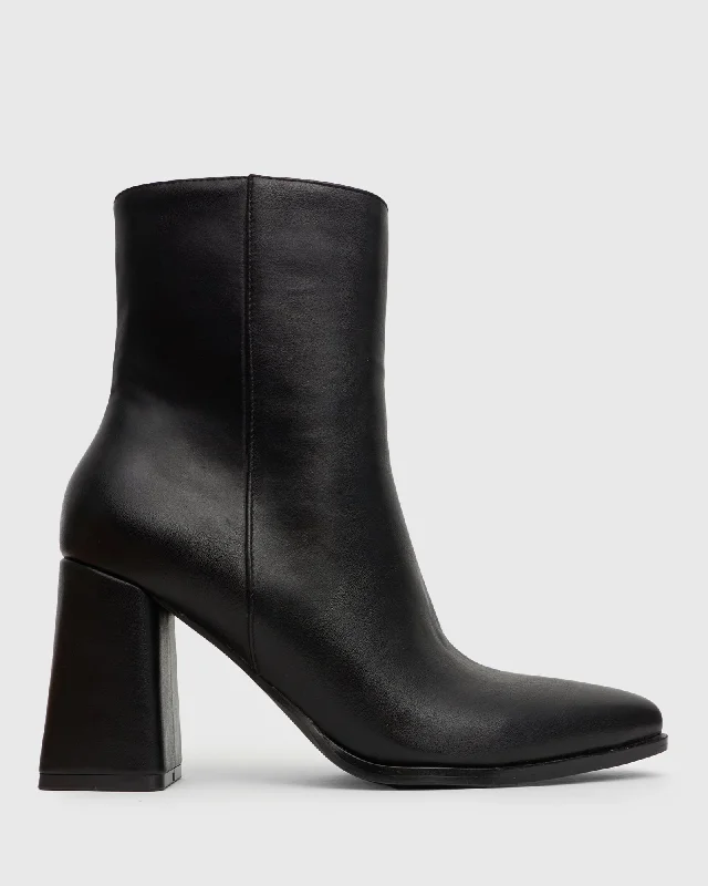 CALLIE Block Heel Ankle Boots