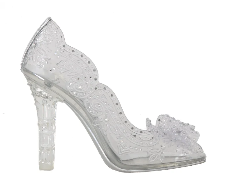 CINDERELLA Clear Crystal Heels