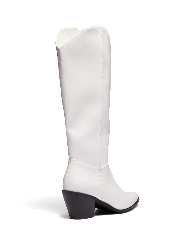 Cyrus Cowboy Boot White