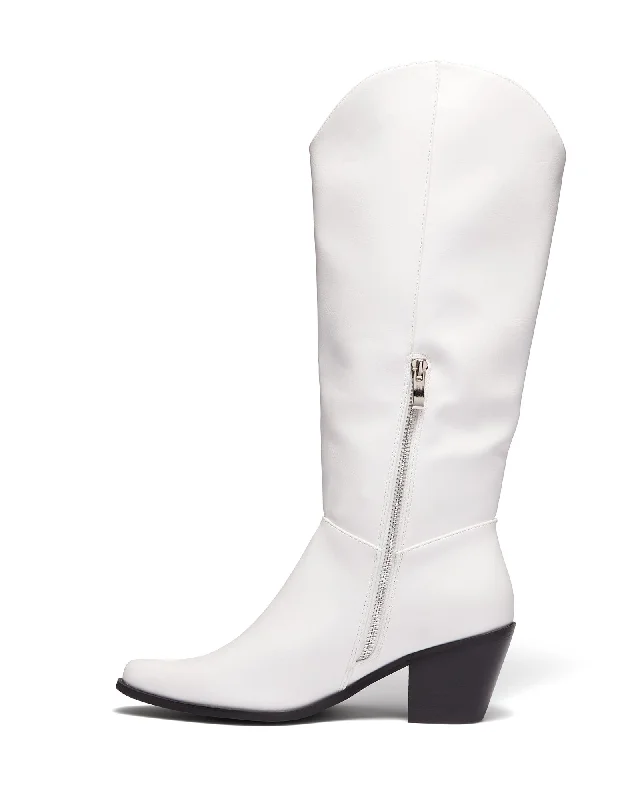 Cyrus Cowboy Boot White