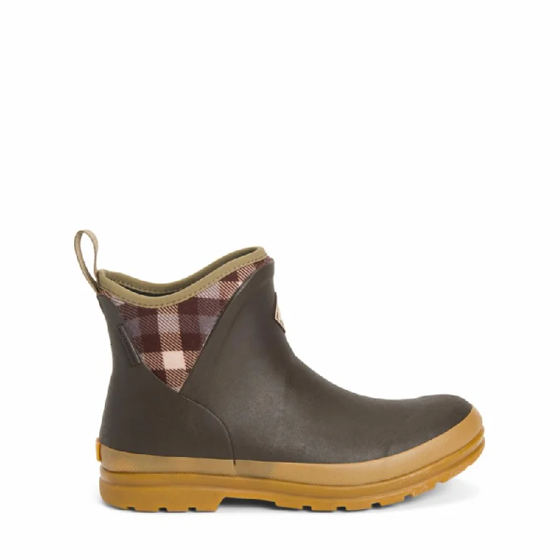 Muck Footwear Women ORIGINALS ANKLE BROWN/PLAID/GUM