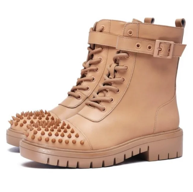 LeeLee Studded Toe Fashion Boots