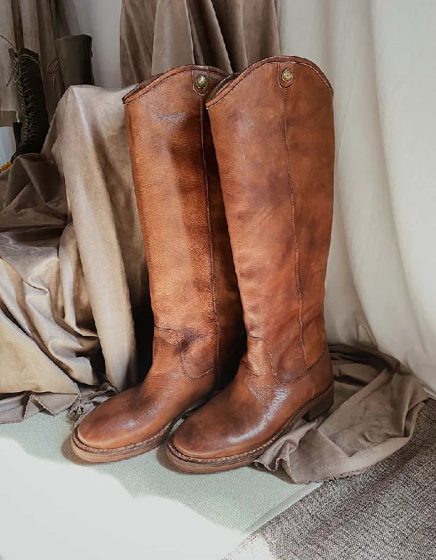 Rich Leather Vintage Handmade Long Boots