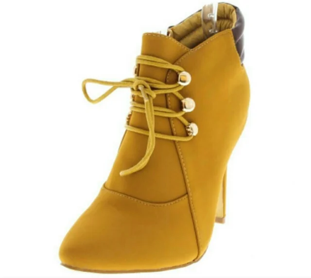 Scarlett Tan Ankle Boots