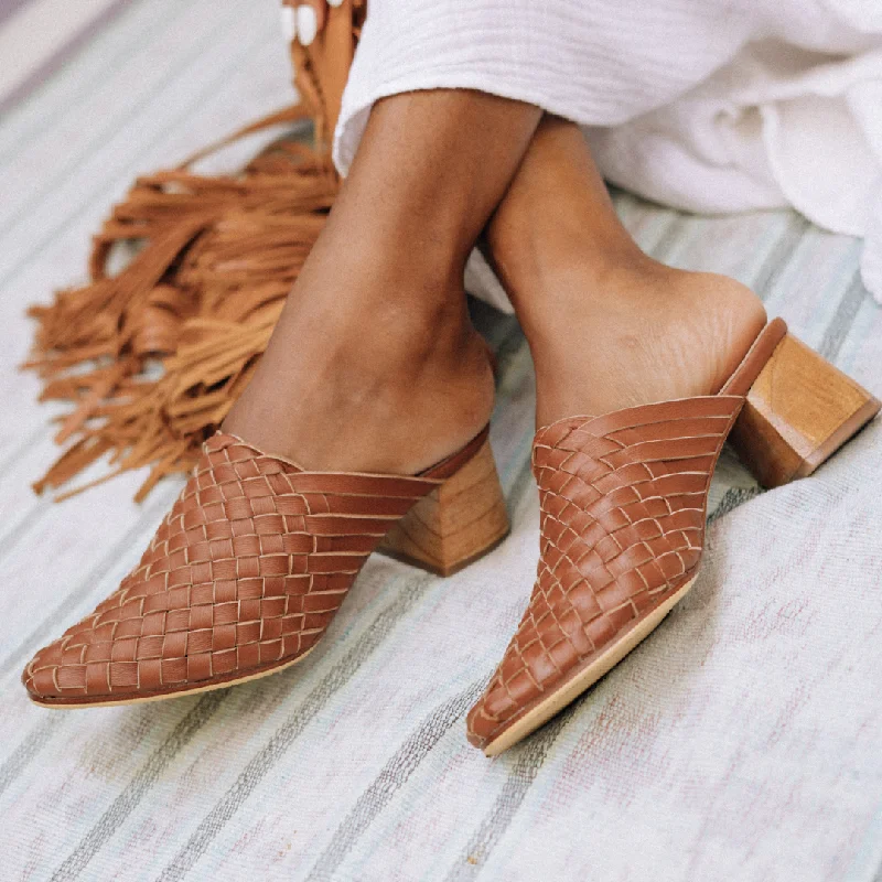 SURI Rounded Heels - Summer Tan