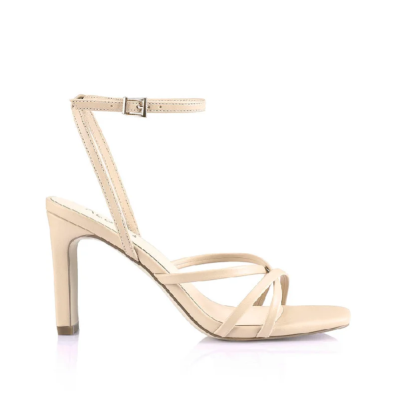 Kipp Strappy Heels - Nude