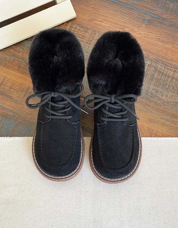 Winter Comfortable Suede Fur Boots