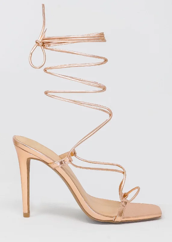 Ana Rose Gold Heel