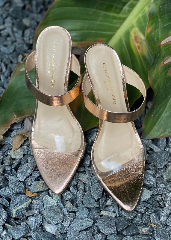 Audrey Rose Gold Heels