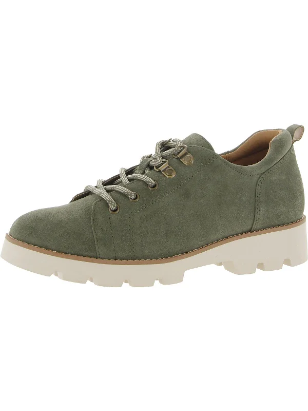 Ballari Womens Suede Lace-Up Oxfords