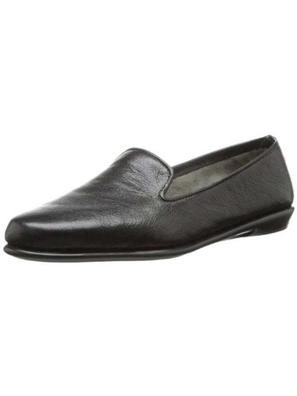 Betunia Womens Leather Smoking Loafers