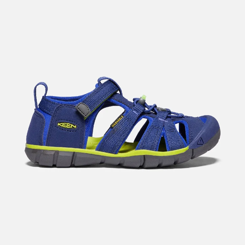 Keen Blue Depths/Chartreuse Seacamp II CNX Youth Sandal