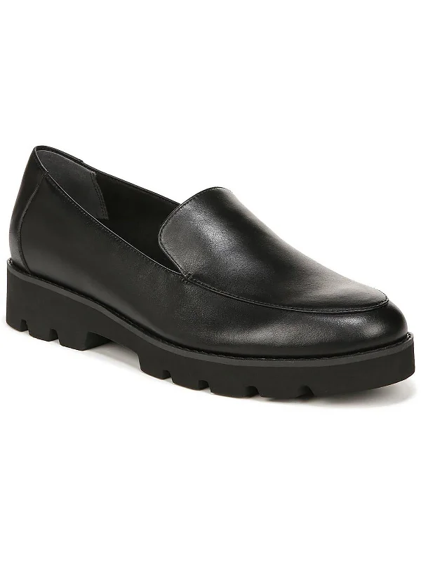 Kensley Womens Patent Leather Slip On Loafers