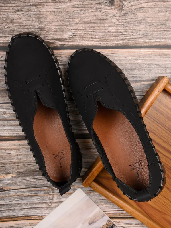 Women Black Solid Loafers