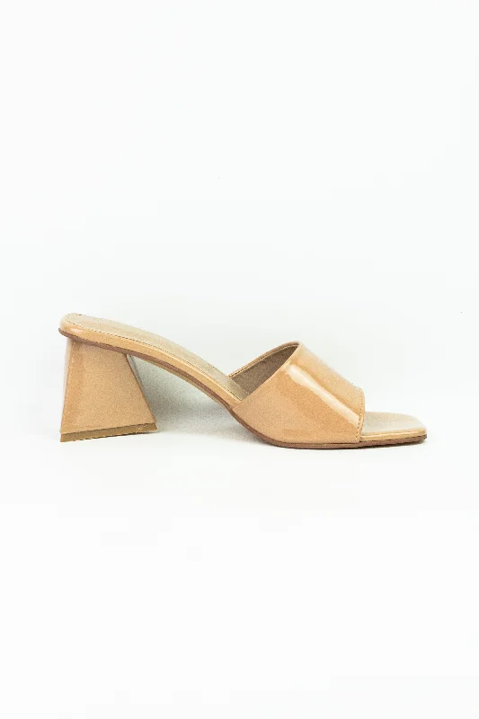 Spunkz Nude Women's Block Heel Sandals