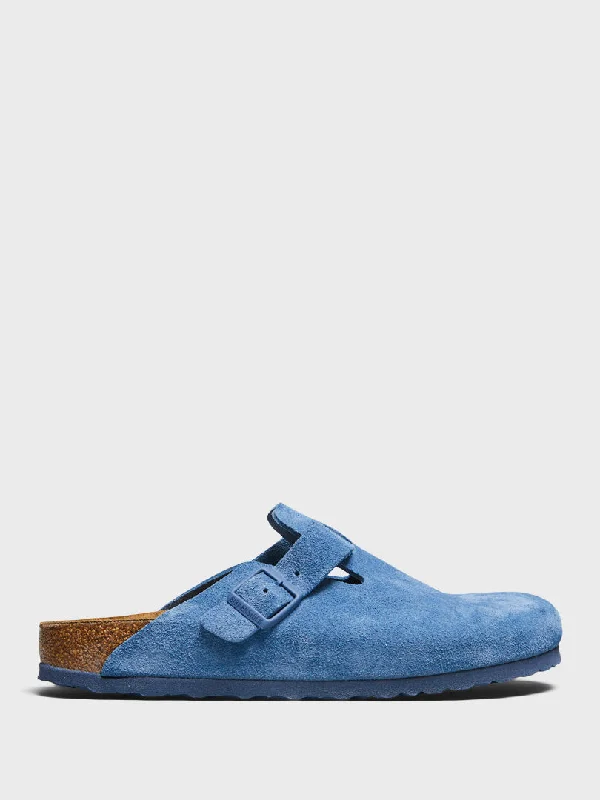 Boston Suede Sandals in Elemental Blue