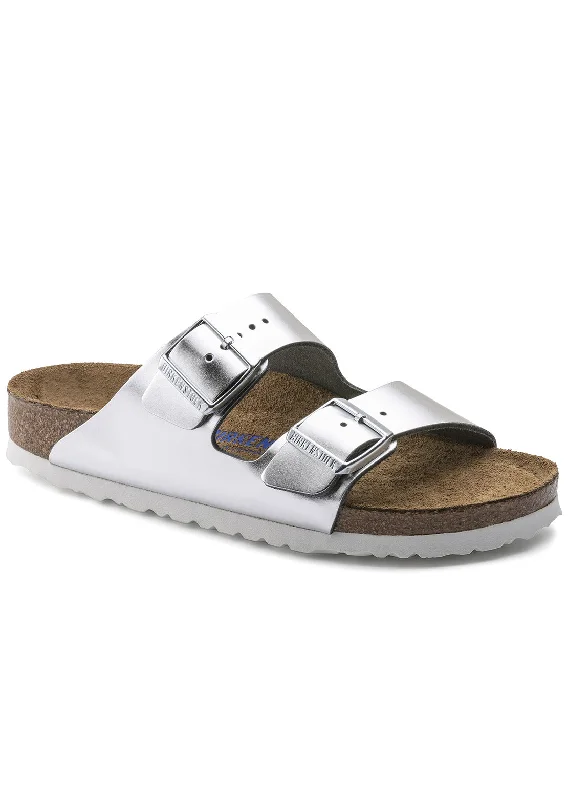 Birkenstock Women's Arizona Soft Footbed Leather Narrow Sandals