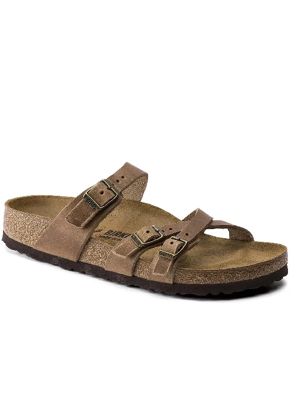 Birkenstock Women's Franca Oiled Leather Narrow Sandals