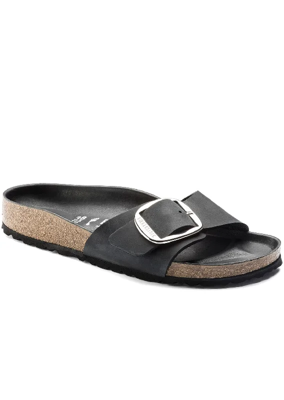 Birkenstock Women's Madrid Big Buckle Oiled Leather Narrow Sandals