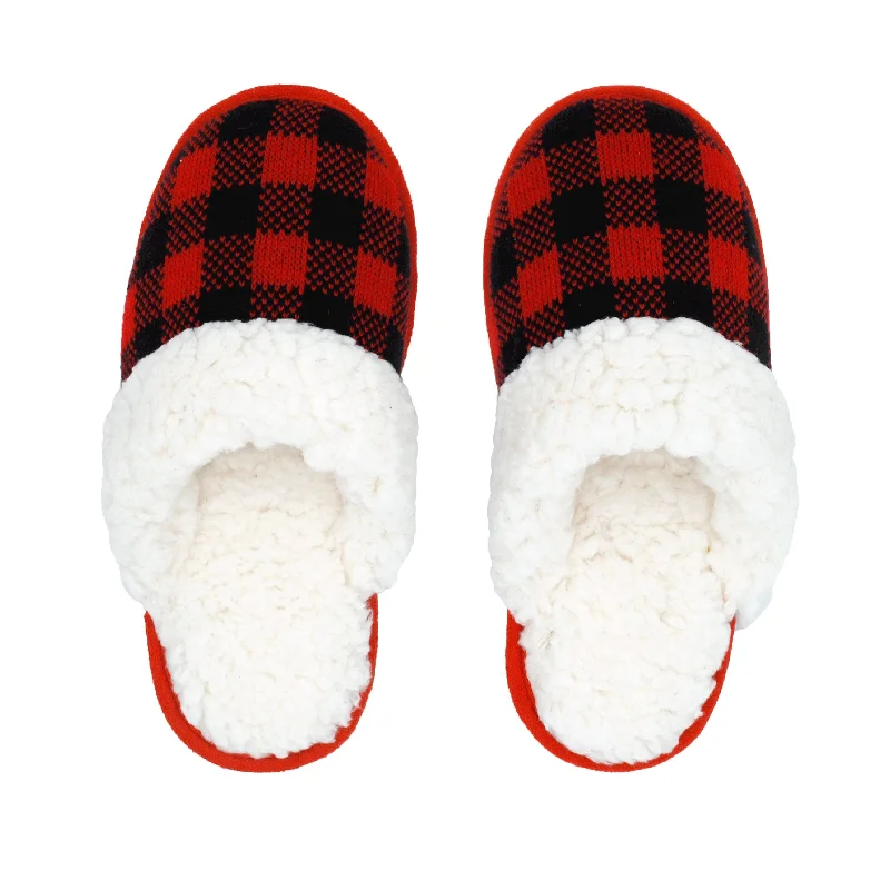 Creekside Slide Slippers - Lumberjack Red