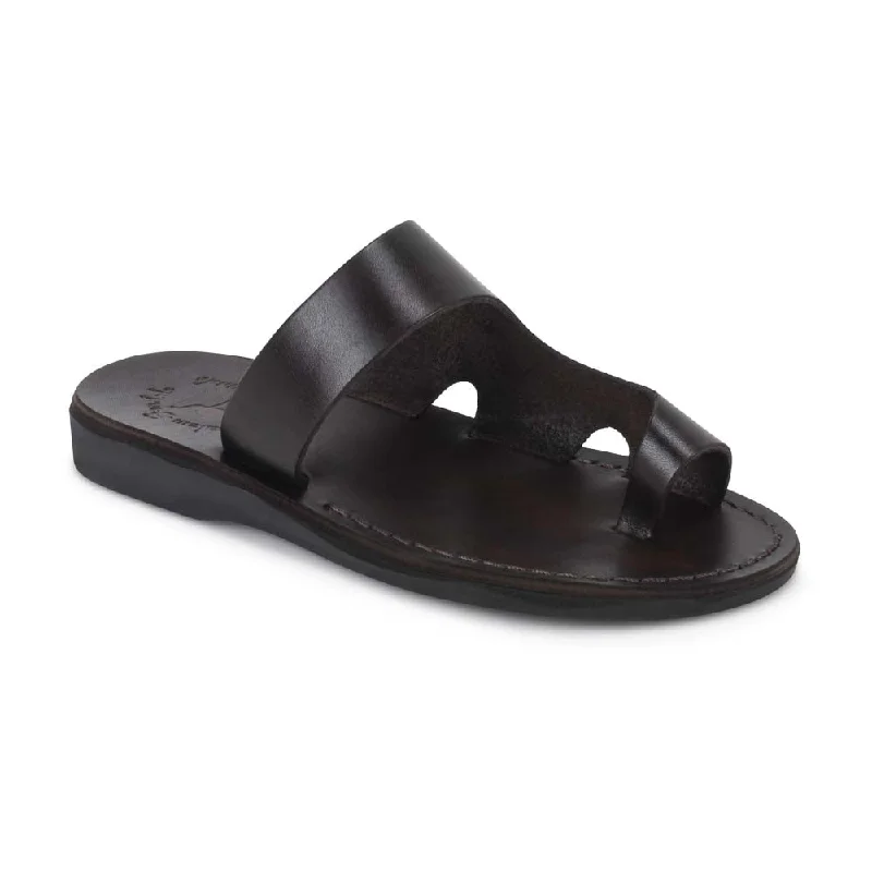 Harper - Leather Toe Ring Sandal | Brown