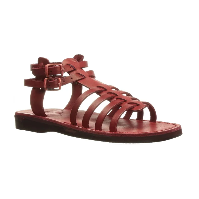 Leah - Leather Gladiator Sandal | Honey