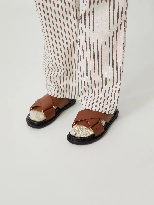 Fussbett Sandals in Maroon