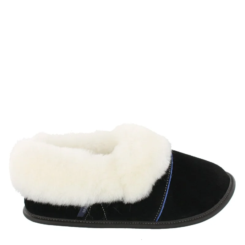 Black / White Sheepskin / XS (5-5.5) Women