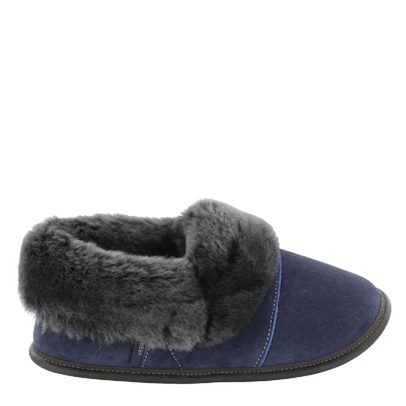 Navy / Silverfox Sheepskin / XS (5-5.5) Women