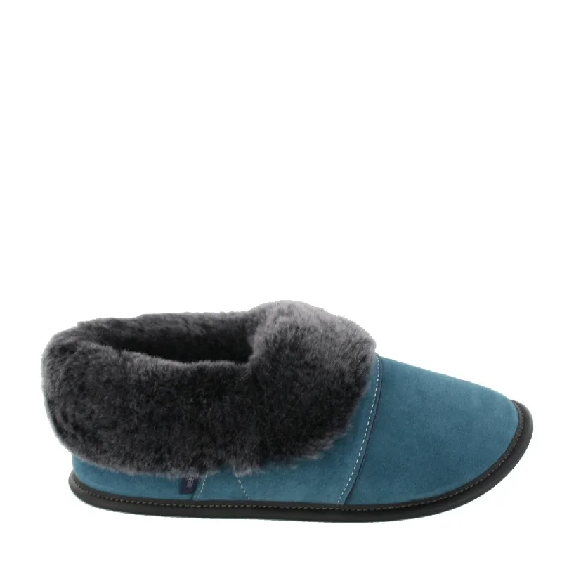 Deep Aqua / Silverfox Sheepskin / XS (5-5.5) Women