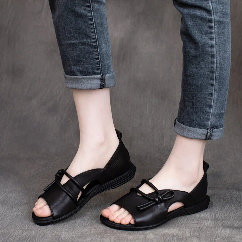 Summer Leather Vintage Handmade Flat Casual Sandals