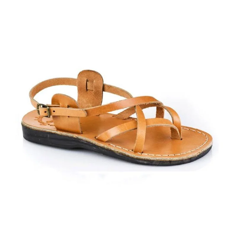 Tamar Buckle - Leather Flip Flop Sandal | Tan