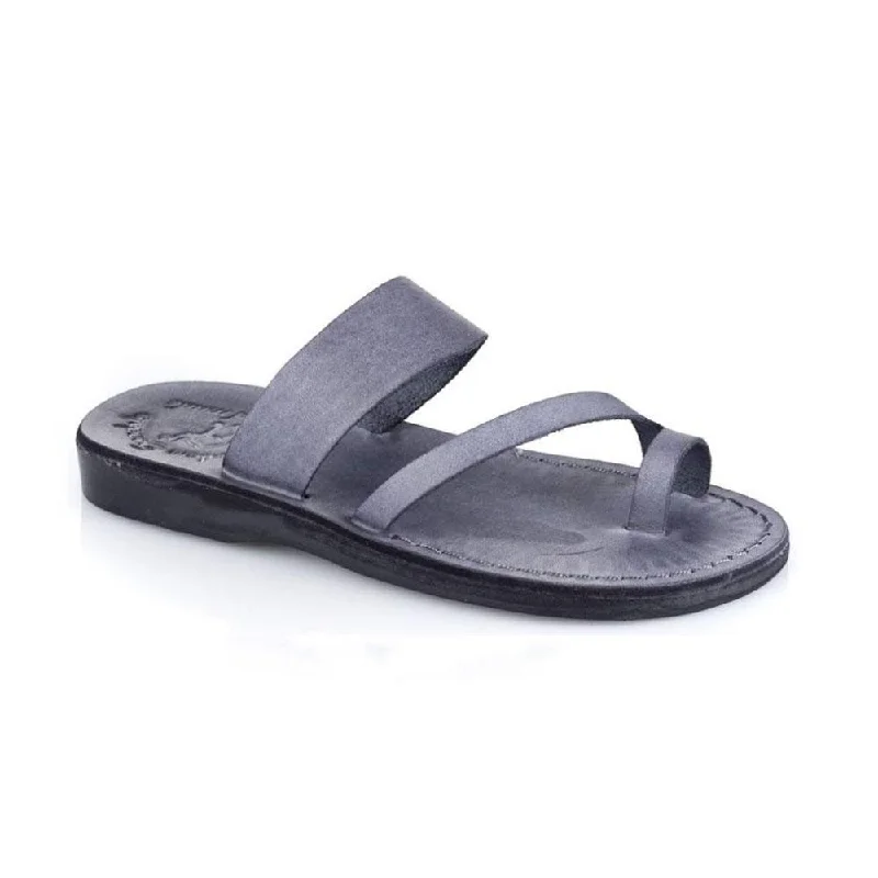 Zohar - Leather Toe Ring Sandal | Grey