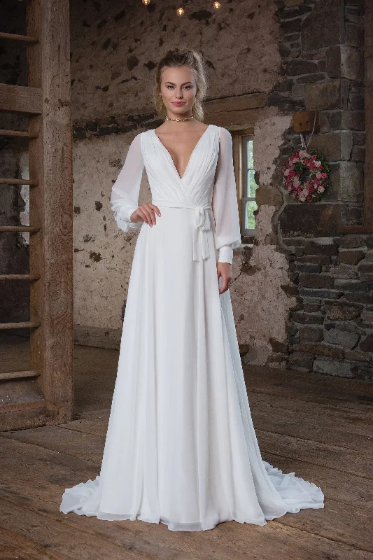 Justin Alexander Sweetheart - 1108 Sample Gown Open Back Dress