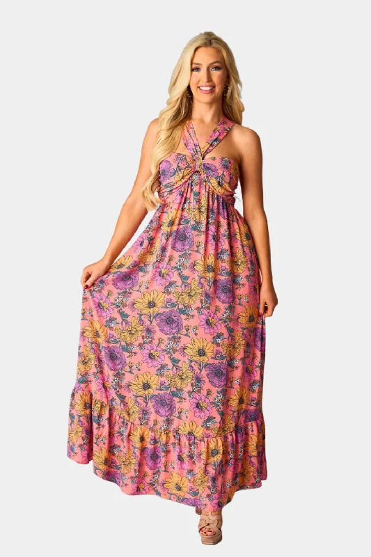 Charlotte Halter Maxi Dress - Nectar Office maxi dresses