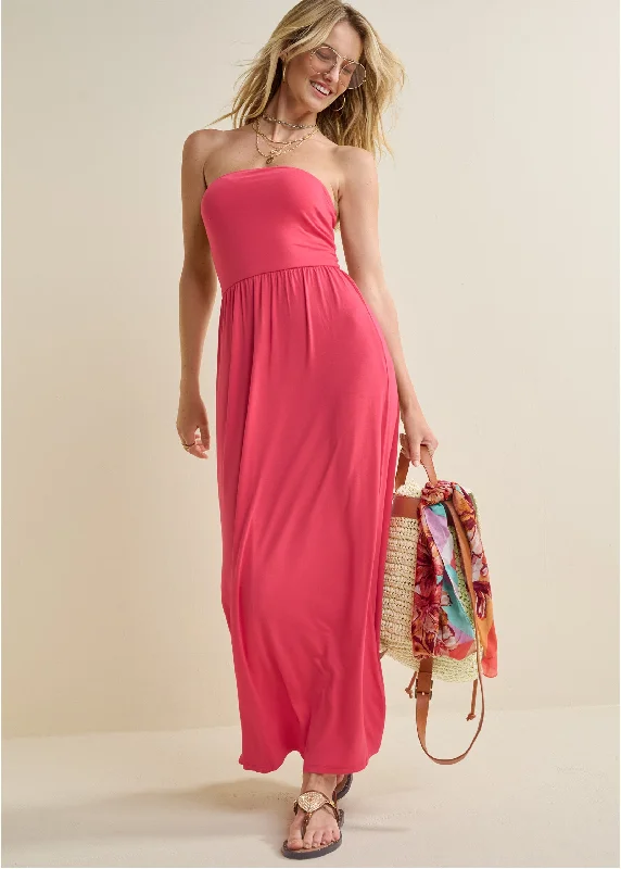 Convertible Maxi Dress - Red Best value maxi dresses