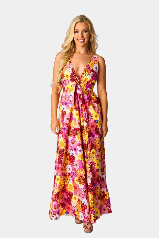 Zena Plunging Neck Maxi Dress - Sunshine Revolve maxi dresses