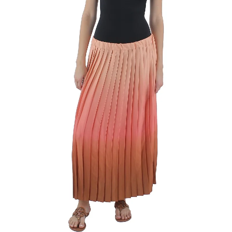 Womens Ombre Pleated Skirt Asymmetrical unclassified skirts