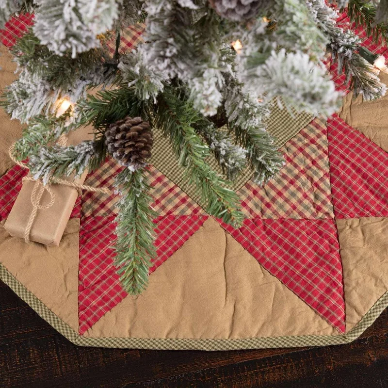 Dolly Star Mini Christmas Tree Skirt 21 VHC Brands Chic Denim Skirt