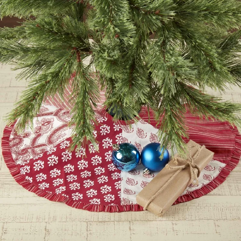 Natalia Mini Christmas Tree Skirt 21 VHC Brands Cozy Denim Mini Skirt