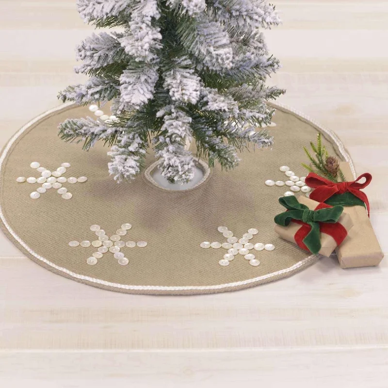 Pearlescent Mini Christmas Tree Skirt 21 VHC Brands Ripped Denim Skirt